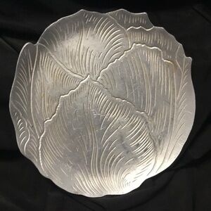 🛍️Vintage Hammered Aluminum Leaf Dish Tray or Coaster